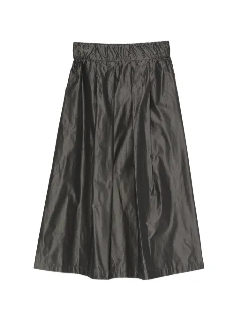 Why Ci A-line pleated midi skirt Grey 202602WH0120