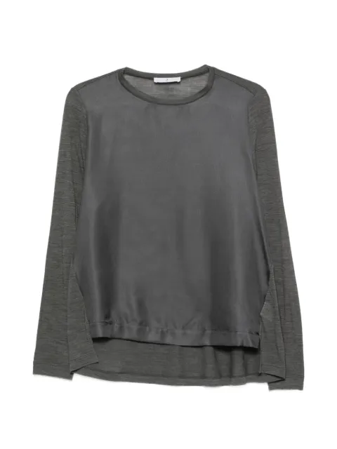 Why Ci long-sleeve T-shirt Grey WH0040