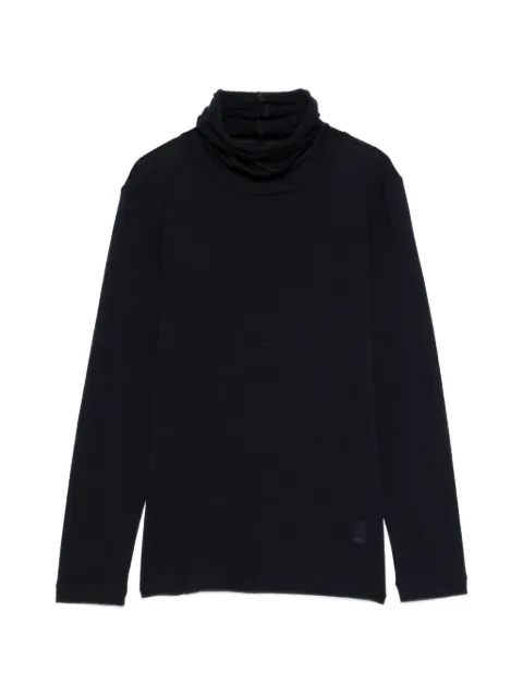 Why Ci roll-neck long-sleeve top Blue WH0011