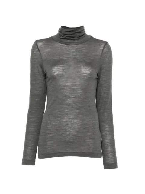 Why Ci roll-neck long-sleeve sweatshirt Grey WH0011