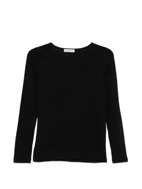 Why Ci long-sleeve top Black 202602WH0010