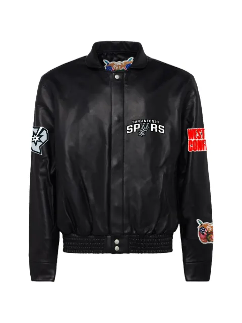 Jeff Hamilton San Antonio Spurs leather jacket Black JFHM006