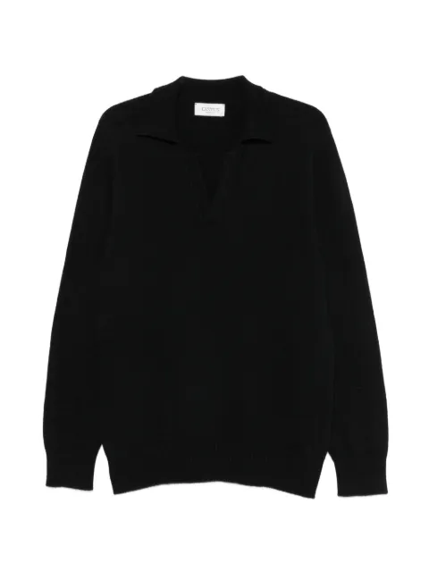 Laneus fine-knit long-sleeve sweater Black F6LAMAKP003
