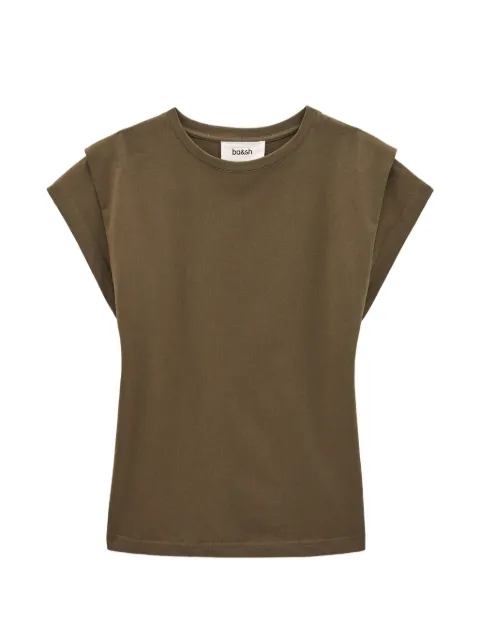 Ba&Sh Pio padded-shoulder T-shirt Green 1H26PIO