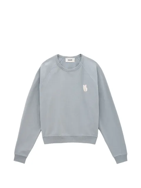 Ba&Sh Swing logo-print raglan-sleeve sweatshirt Blue 1H26SWIN