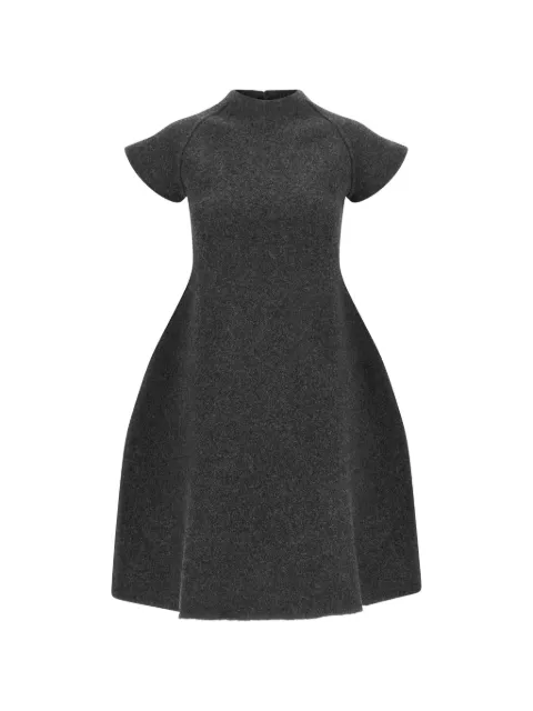Jil Sander mock-neck A-line mini dress Grey J03CT0673J14882036