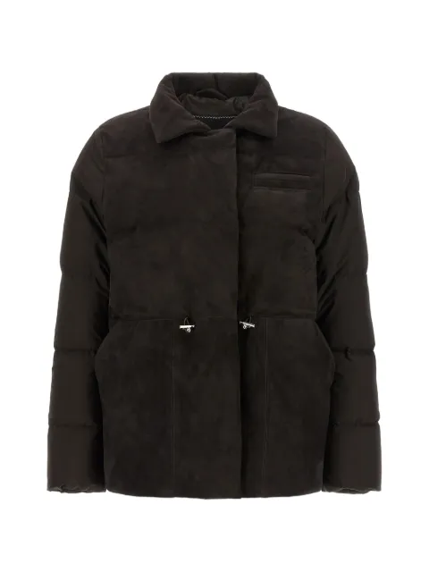 Kiton drawstring quilted down jacket Brown D62628K0563L01MARRONE