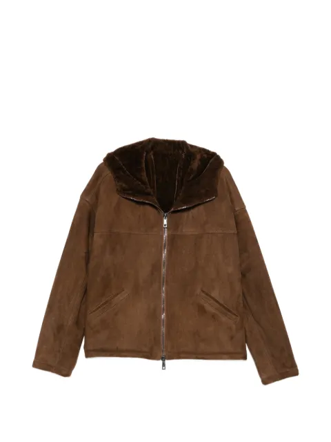 Giorgio Brato hooded suede jacket Brown GU27G01096MEVL
