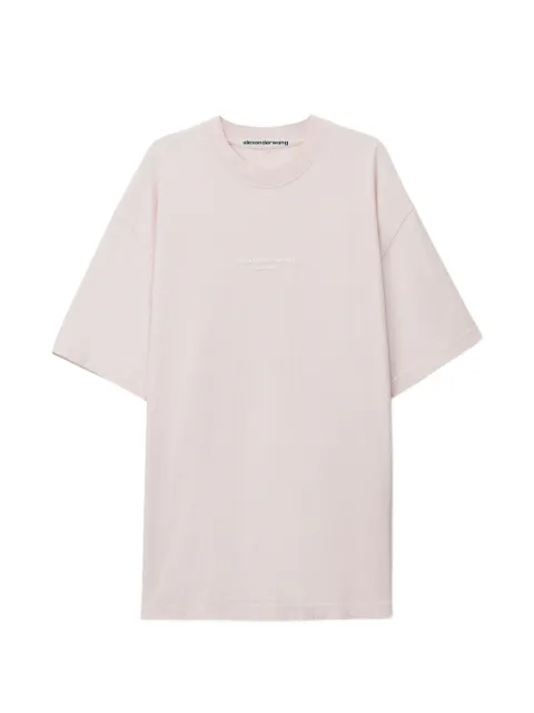 Alexander Wang logo-print short-sleeve T-shirt Pink UCC3261905