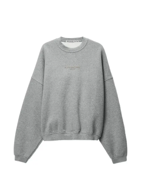 Alexander Wang oversized crewneck w/ logo print Grey UCC4261971