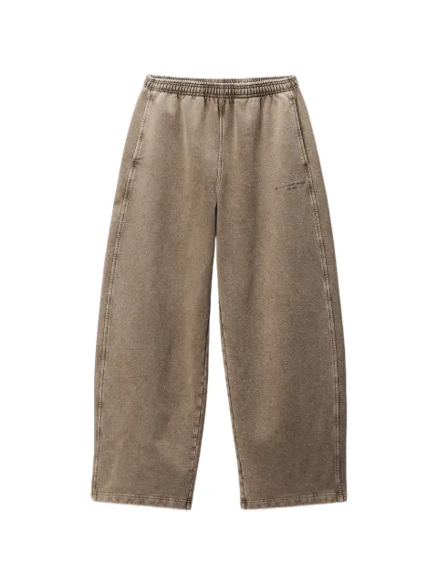 Alexander Wang mid-rise oversized sweatpant w/ allover hotfix Neutrals UCC3264447