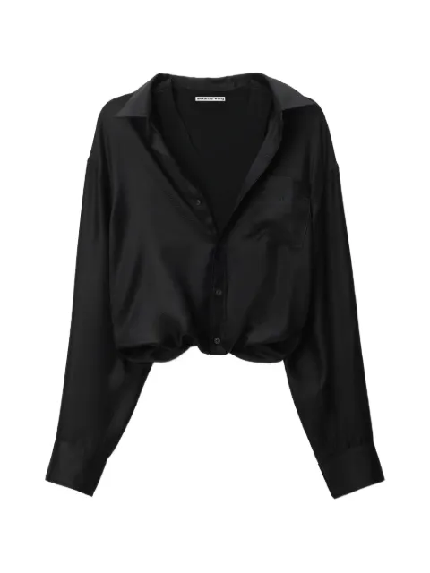 Alexander Wang pre-styled cami top w/ shirt Black 1WC4261393
