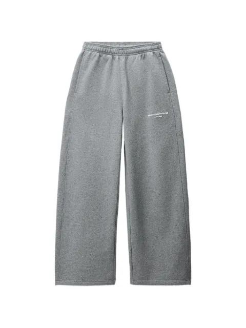 Alexander Wang mid-rise relaxed sweatpant w/ logo print Grey 1CC4264065