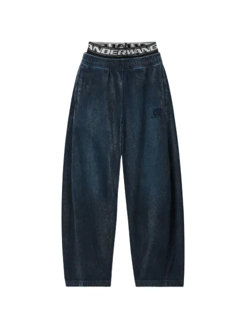 Alexander Wang pre-styled brushed denim sweatpants Blue UDC4264300