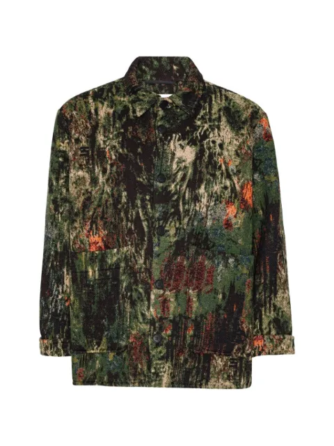 Henrik Vibskov Wheel jacquard jacket Green AW26STUDM615