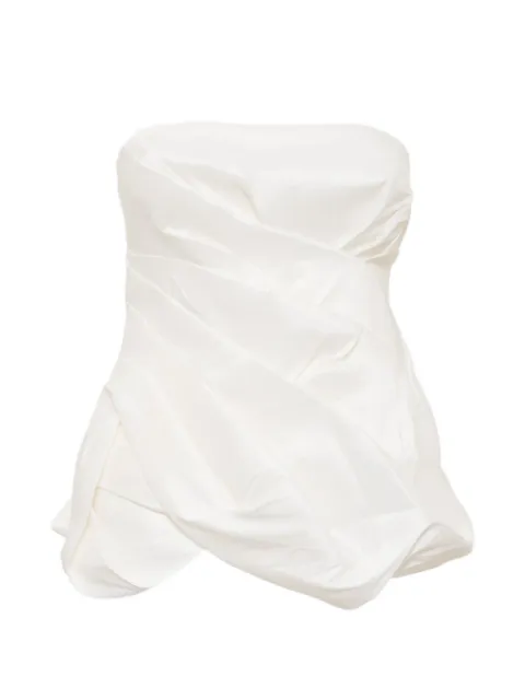 Acler Dorval strapless top White AS2604218T