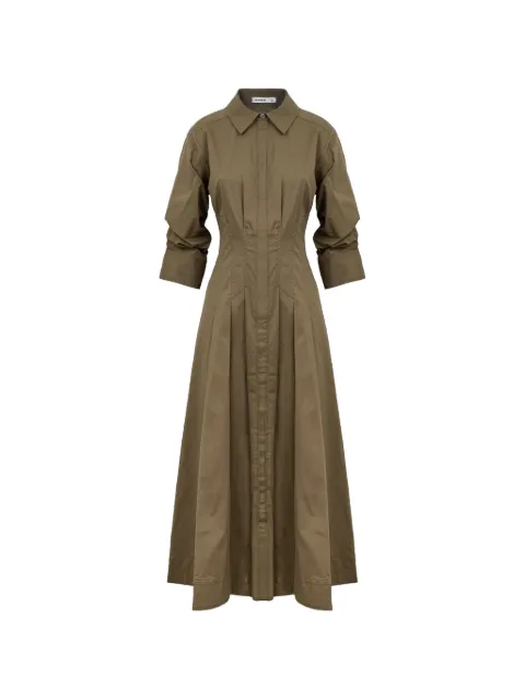 SIMKHAI Jazz pleated midi dress Neutrals 4261144T