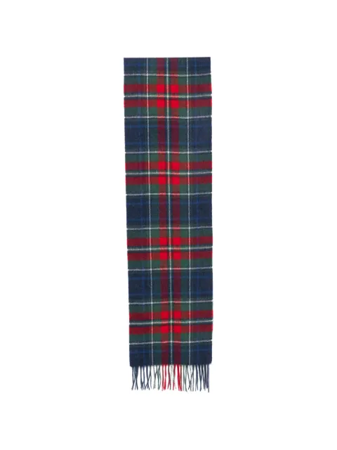Barbour New Check tartan scarf Blue USC0137NY98