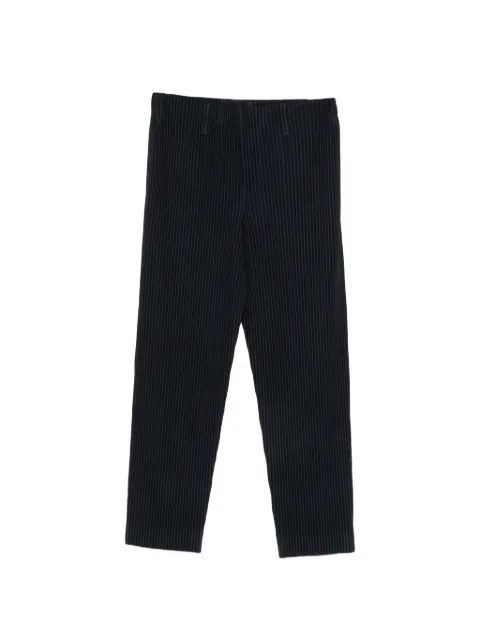 Homme Plissé Issey Miyake plissé-effect straight-leg trousers Blue HP68JF550