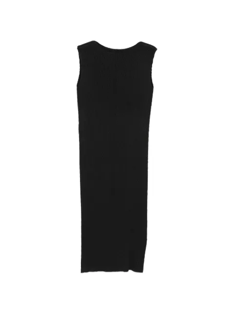 Issey Miyake plissé sleeveless midi dress Black IM68FH148