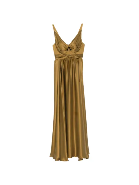 ZIMMERMANN ruched cut-out maxi dress Green 5396DF26R