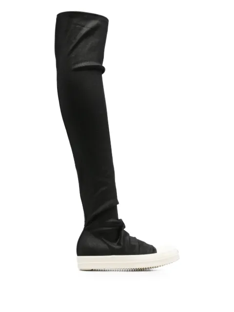Rick Owens DRKSHDW High Sock over-the-knee sneakers Black DS02F6812SBW