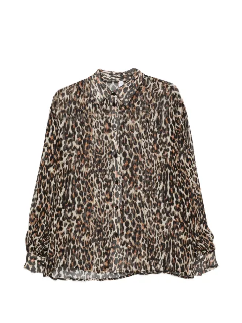 IMPERIAL leopard-print button-down shirt Brown CPC4MIQ