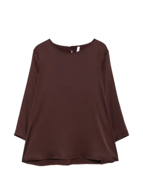 IMPERIAL satin-finish three-quarter sleeve blouse Purple CDP0MDG