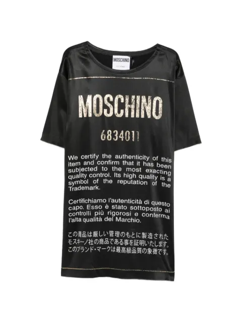 Moschino Pre-Owned 2000s logo-print dress Black MO320TVG