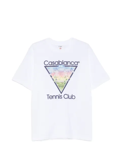Casablanca Tennis Club Icon graphic-print T-shirt White MAW26JTS00106