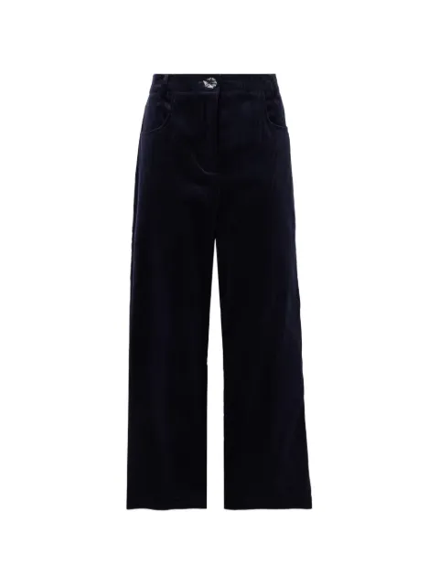 Violante Nessi corduroy wide-leg trousers Blue CO03RUCD