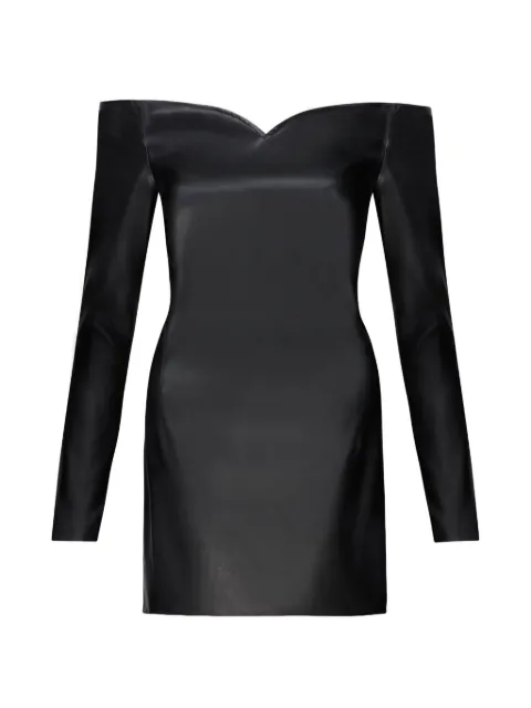 Violante Nessi Marino off-the-shoulder mini dress Black CO06MAVL