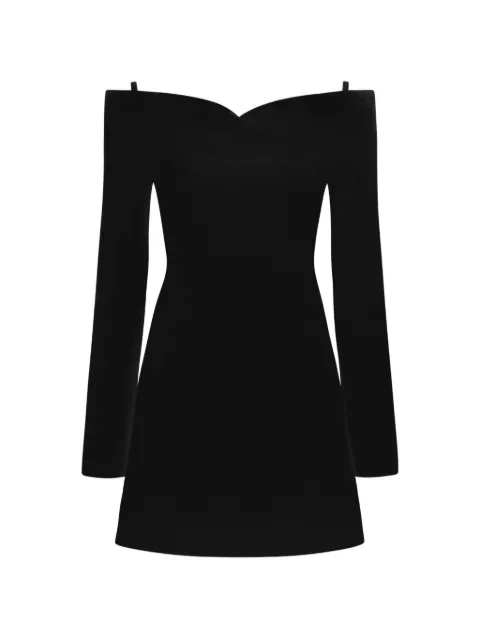 Violante Nessi Marino off-the-shoulder mini dress Black CO06MASB