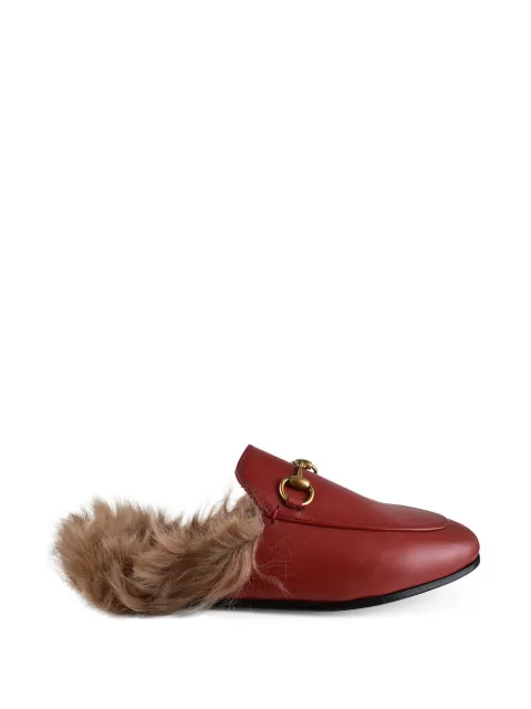 Gucci Princetown horsebit leather mules Red 423513C9D006433ROUGE