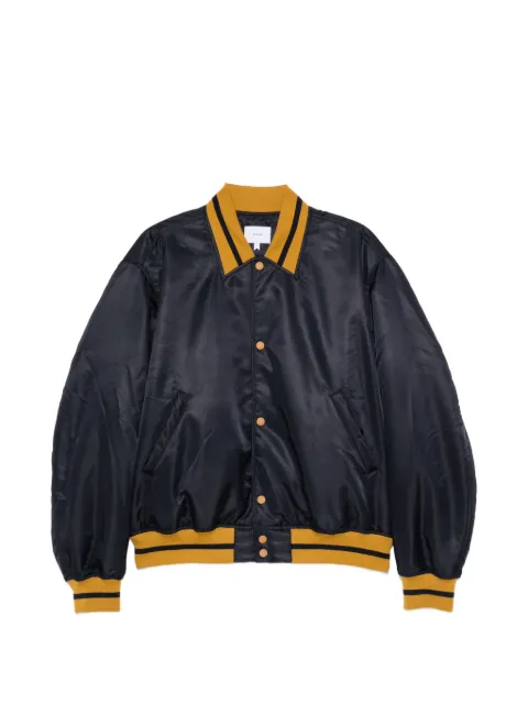 RHUDE logo-patch striped-trim jacket Blue RHFW26BB01345C831