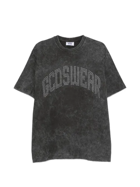 GCDS logo-studded washed T-shirt Grey C2MWQC064J080