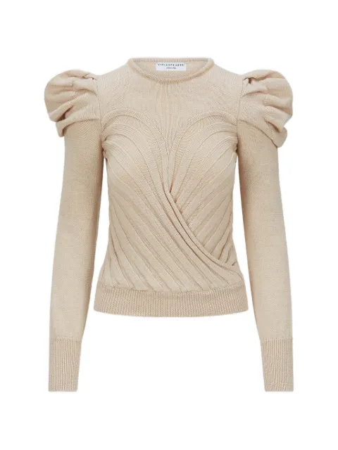 Violante Nessi puff-sleeve sweater Neutrals CO09YAKCA