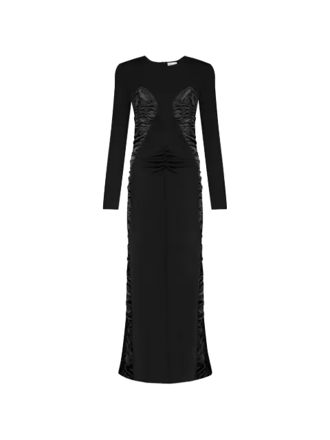 Violante Nessi Mengoni ruched maxi dress Black CO06MEEJSS