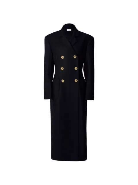 Violante Nessi double-breasted coat Black CO01CAWC