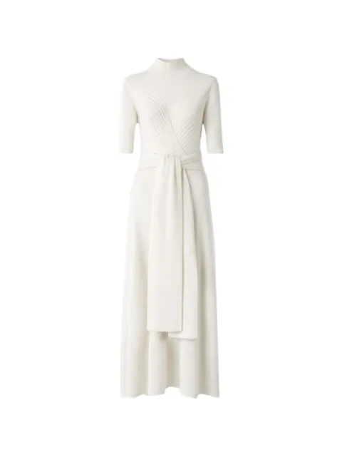 Violante Nessi Takashi knot-waist maxi dress Neutrals CO09ONKCAIV