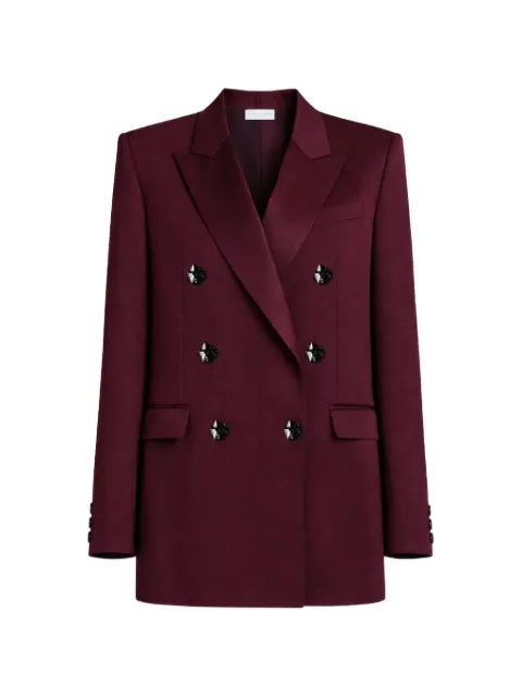 Violante Nessi Sugar double-breasted wool blazer Red CO01SUWO