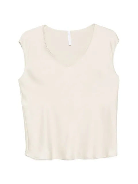 IMPERIAL V-neck sleeveless blouse Neutrals REH0MDG