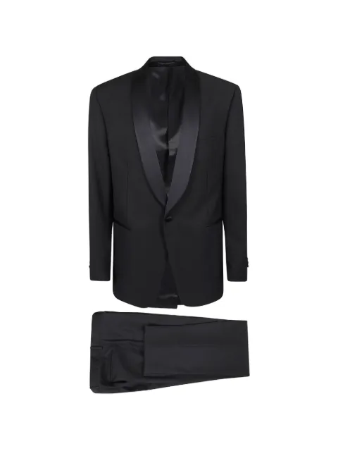 Lardini shawl-lapel single-breasted suit Blue SM5820E1PAE66311