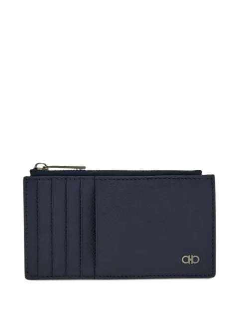 Ferragamo Gancini zipped cardholder Blue 661453