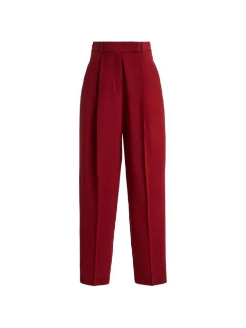 Róhe Daria pleated wool trousers Red 42030207