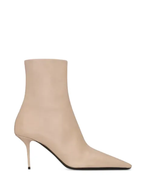 Saint Laurent Ashley booties in smooth leather Neutrals 86110525V00