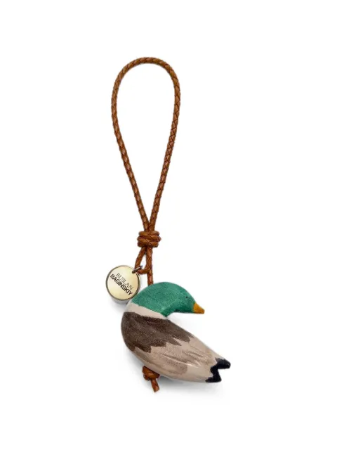 Ruslan Baginskiy Green Duck bag charm Neutrals RUSLANBAGINSKIYBAGCHARMGREENDUCKBEIGEGREENBROWNBRD036007WDLKACH