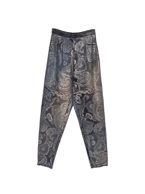 Roberto Cavalli Vintage 1980s paisley-print trousers Blue ROC250LK