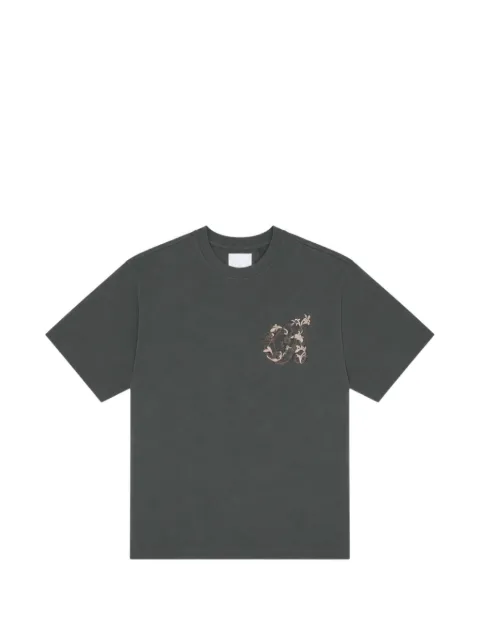Only the Blind Maison Crest embroidered T-shirt Grey OTBT1797