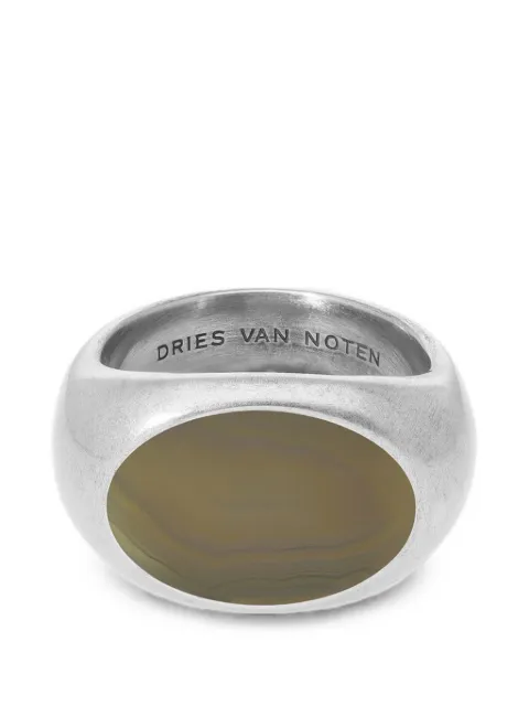DRIES VAN NOTEN stone signet ring Silver 2620282170092